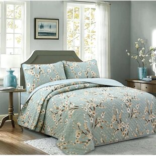 COZY LINE HOME FASHION Cotton No Floral Quilt Set