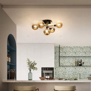 GEORGE OLIVER Boley 5-Burner Ceiling Light, 47 Cm