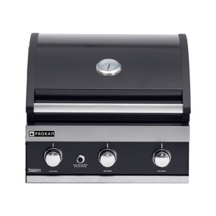 Prokan 3 - Burner Built-In Liquid Propane 36000 BTU Gas Grill
