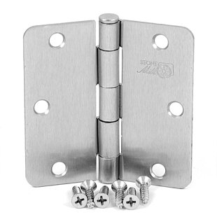 STONE MILL HARDWARE 3.5" H × 3.5" W Butt/Ball Bearing Pair Door Hinges (Set of 2)
