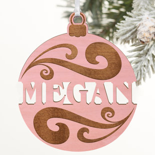 PERSONALIZATION MALL Wood Holiday Shaped Ornament