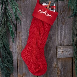 PERSONALIZATION MALL Cozy Cable Personalized Stocking