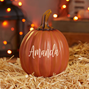 PERSONALIZATION MALL Seasonally Script Personalized Pumpkins