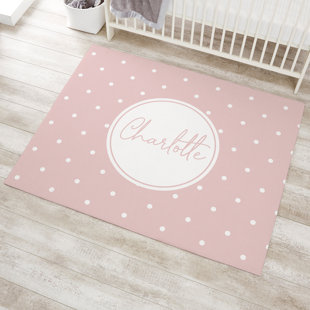 PERSONALIZATION MALL Polka Dots Rug
