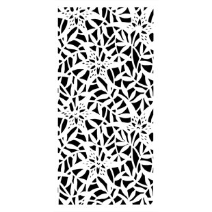 CORE LANDSCAPE PRODUCTS Lily Decorative Privacy Screen PVC 3' x 6'