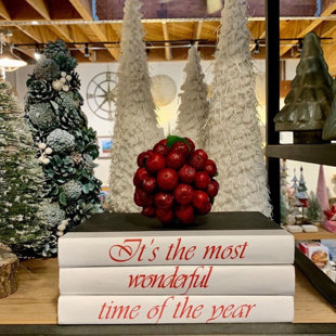 E. LAWRENCE LTD. Decorative Book Holiday Entertainment Decorative Book (Set of 3)