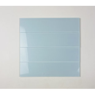 ABOLOS Metro 3 in. x 6 in. Glass Straight Edge Subway Wall & Pool Tile