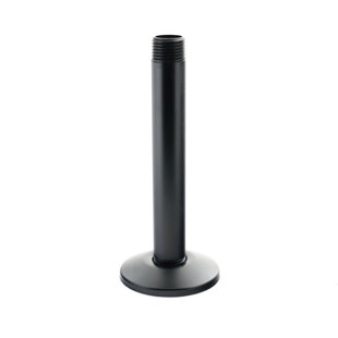 Dyconn Faucet 6 Inch Ceiling Shower Arm with Flange Assembly Required Black Brushed
