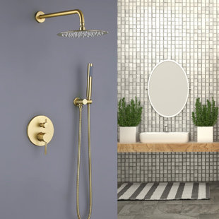 TAPLONG Pressure-Balanced (Temperature Control Only) Complete Shower System with Rough in-Valve