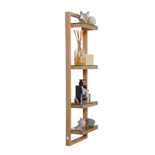 OROA Zone 4 Piece Oak Tiered Shelf