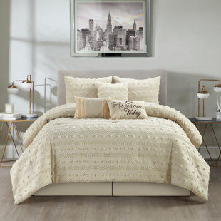 NANSHING AMERICA, INC Vinevale Taupe Microfiber 2 Piece Comforter Set