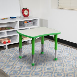 Goddard Rectangle Plastic Adjustable Height Kids Activity Table by Flash Furniture