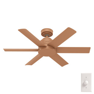 HUNTER FAN 44" Kennicott 6 - Blade Outdoor Standard Ceiling Fan with Wall Control