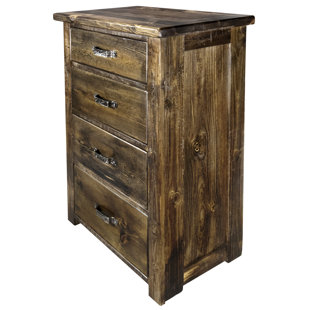 MONTANA WOODWORKS® Big Sky Collection 4 Drawer 33" W Solid Wood Chest