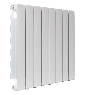 MODERN WARMTH Blitz Hydronic Radiant Radiator Heater with Wall Bracket