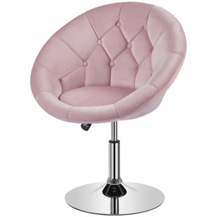 ORREN ELLIS Mavin Velvet Swivel Barrel Chair