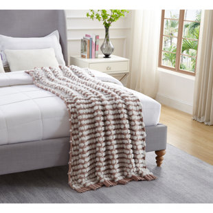 Cozy Tyme Lillyana Soft and Quality Fabric Knit Throw 50" x 60"