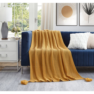 Cozy Tyme Todd Soft and Quality Fabric Knit Throw 50" x 60"