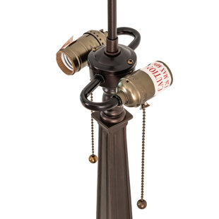 MEYDA LIGHTING 23'' Mahogany Bronze Table Lamp Base