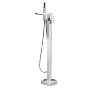 WCCTNYDY INC Single Handle Floor Mounted Clawfoot Tub Faucet