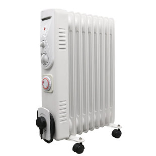 BELFRY HEATING Kaius 9 Fin 2000w Oil Filled Radiator Portable Electric Heater wtih Timer & Thermostat