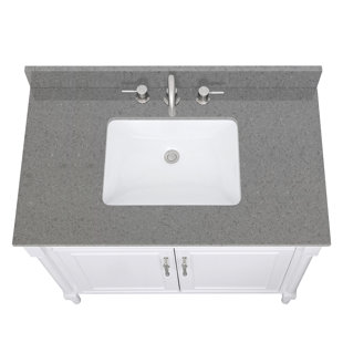 AVANITY 37'' Quartz Single Bathroom Vanity Top with Sink