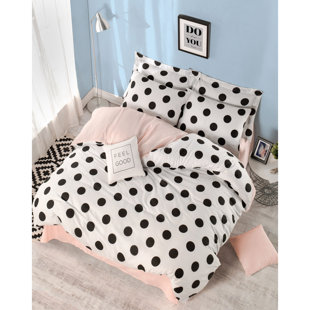 ASIR GROUP INC Cotton Blend Dots Duvet Cover Set