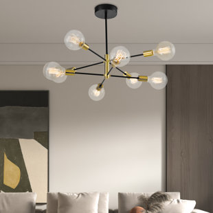 MERCURY ROW® Rensselear 8 - Light Dimmable Sputnik Modern Linear Chandelier