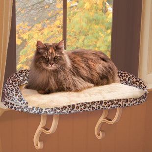 K&H MANUFACTURING Animal Print Cotton Bolster Pet Bed