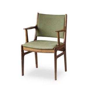 ANDREW MARTIN Fred Canvas Solid Back Arm Chair