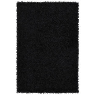 KALEEN Curtsi Shag Black Area Rug