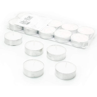 GLO-WAX Unscented Tealight Candle (Set of 10)