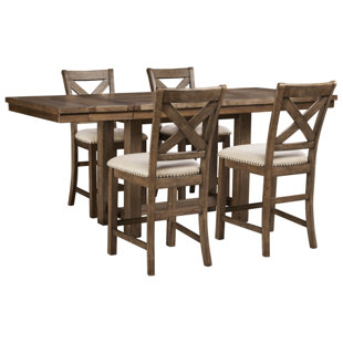 GRACIE OAKS Goulven 5 - Piece Extendable Dining Set