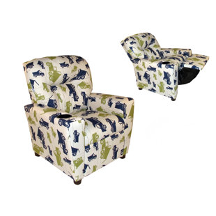 ISABELLE & MAX™ Wynnedale Kids Cotton Recliner with Cup Holder Chair