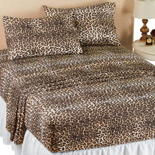 WINSTON BRANDS Percale Animal Print Sheet Set