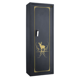 FLEMING SUPPLY Paragon Safes Gun Safe and Rifle Cabinet - Holds 8 Firearms, Ammunition, and Handgun with 2 Keys