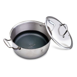 Berlinger Haus Non-Stick Stainless Steel Stock Pot with Lid