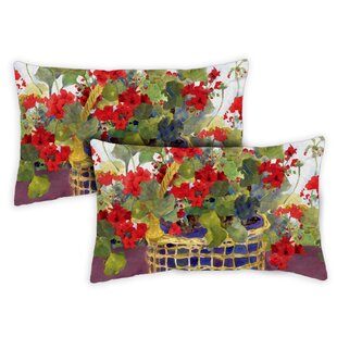 TOLAND HOME GARDEN Indoor/Outdoor Reversible Pillow Cover (Set of 2)