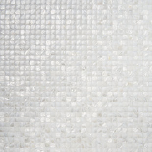 IVY HILL TILE Mother of Pearl 1" x 1" Seashell Grid Mosaic Tile