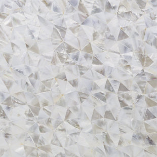 IVY HILL TILE Lokahi 12.08" x 12.08" Mother of Pearl Seashell Mosaic Wall Tile (1.02 Sq. Ft. / Sheet)