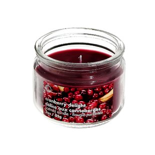 IH CASADÉCOR Cranberry Scented Jar Candle (Set of 4)