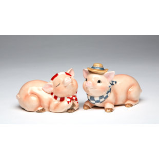 COSMOS GIFTS Ceramic Salt And Pepper Shaker Set