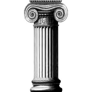 WET PAINT PRINTING 48in Column Greek Roman Cardboard Cutout Standee Standup