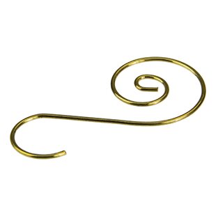 NORTHLIGHT SEASONAL Club Pack of 40 Gold Christmas Ornament Hooks 1.75"