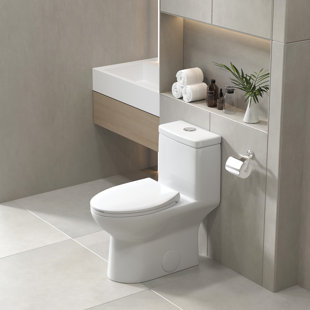 MOHOME Poseidon 1.28 GPF Elongated Comfort Height Floor Mounted One-Piece Toilet