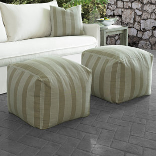 PADMAS PLANTATION Santa Monica Outdoor Ottoman with Cushion
