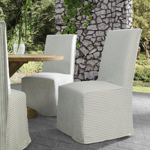 PADMAS PLANTATION Santa Monica Solid Wood Side Chair in Beige