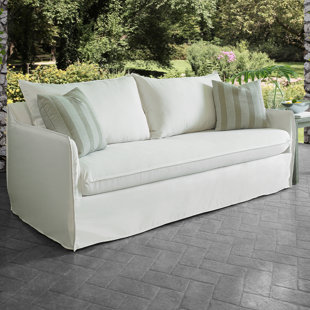 PADMAS PLANTATION Outdoor Santa Monica Sofa - Canvas Natural
