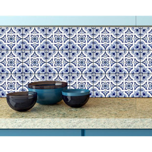 HOMEROOTS 5'' W x 5'' L Vinyl Peel and Stick Mosaic Tile (Set of 24)