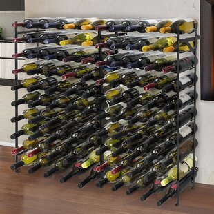 BELFRY KITCHEN Wine Rack Free Standing Floor Stand - Racks Hold 75 Bottles Of Your Favorite Wine - Large Capacity Elegant Wine Storage For Any Bar, Wine Cellar, Kitchen, Dining Room, Etc (100 Bottles)